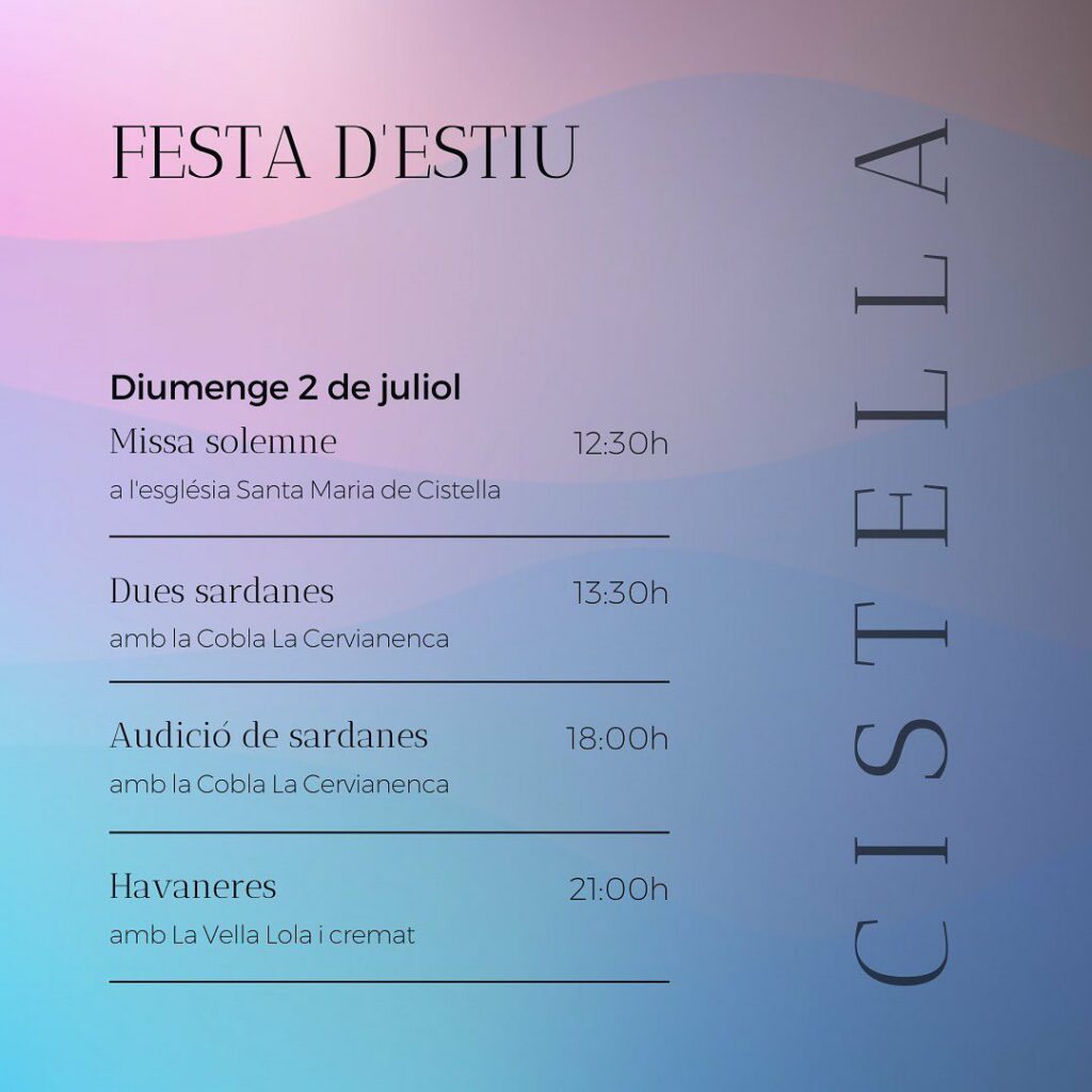 Festa d'estiu de Cistella