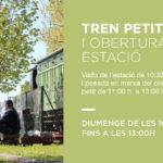 tren petit i obertura estacio de fornells de la selva