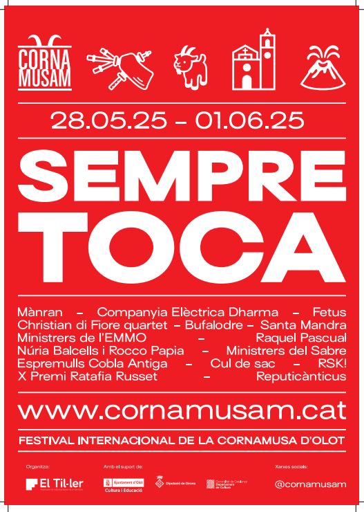 Cornamusam 2025: Música, tradició i cultura aquest cap de setmana a Olot - On Anem Avui?