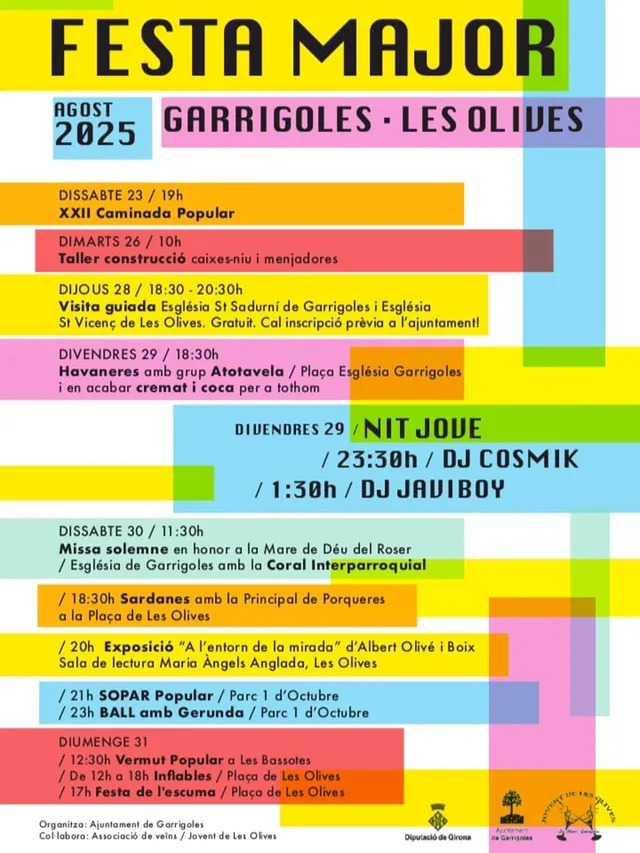Festa Major de Garrigoles 2025