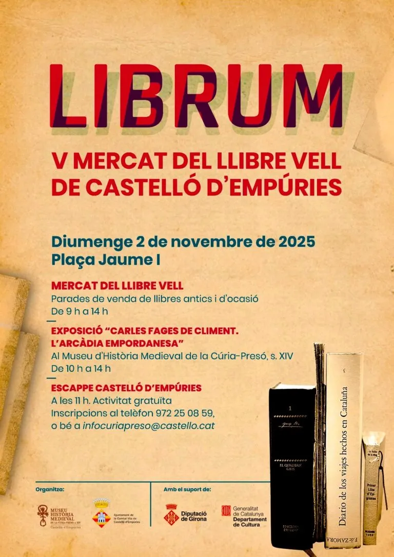LIBRUM: V Mercat del Llibre Vell de Castelló d’Empúries