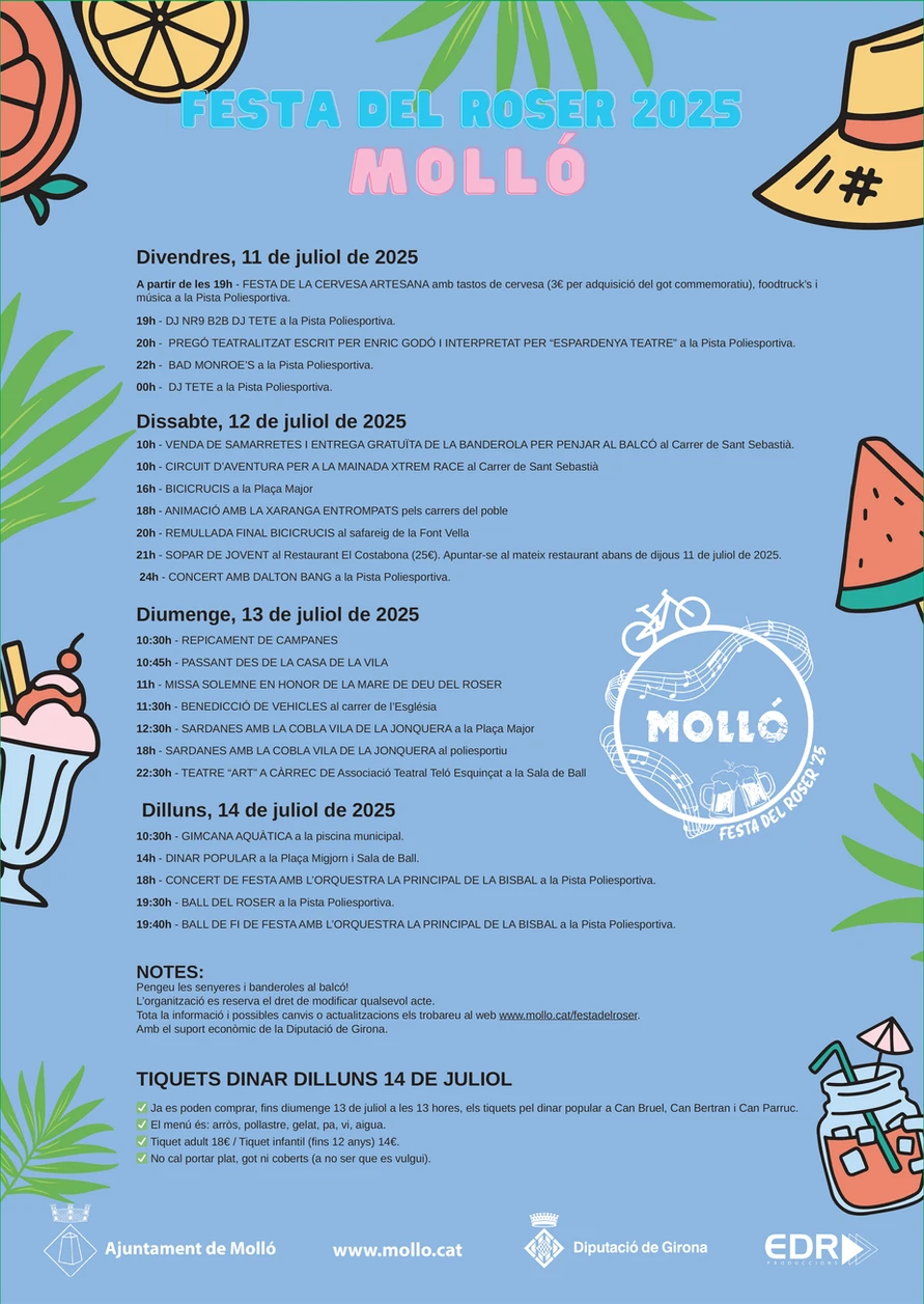 Festa del Roser de Molló 2025