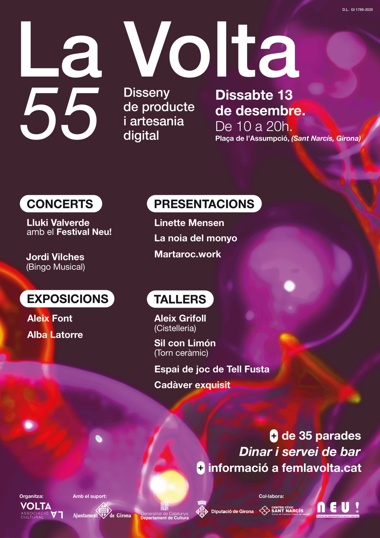 La Volta 55 a Girona: creativitat, artesania digital i música el 13 de desembre