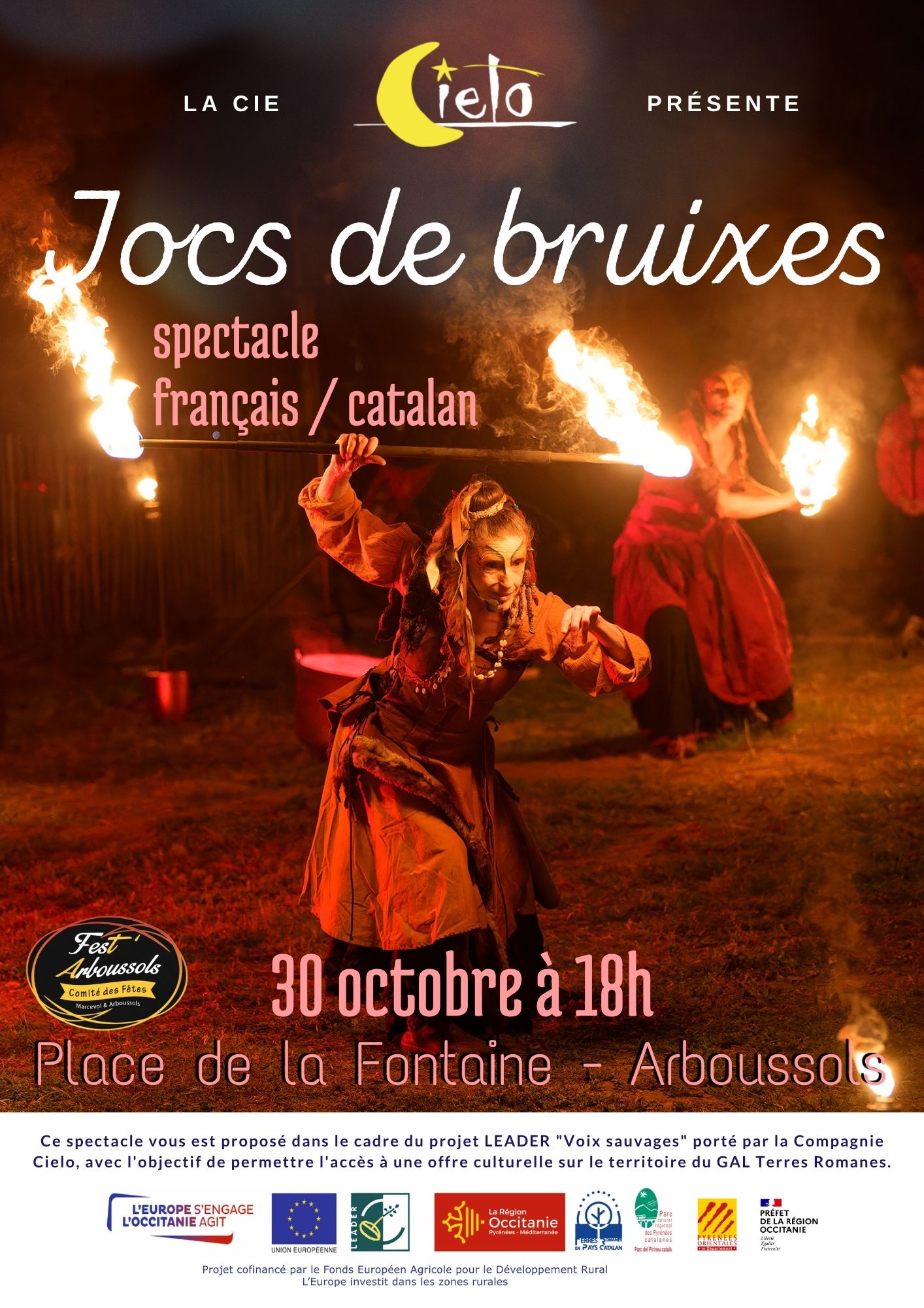 Cartell de Jocs de Bruixes a Arboçols