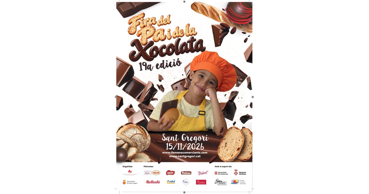 Cartell de Fira del Pa i de la Xocolata el 2026