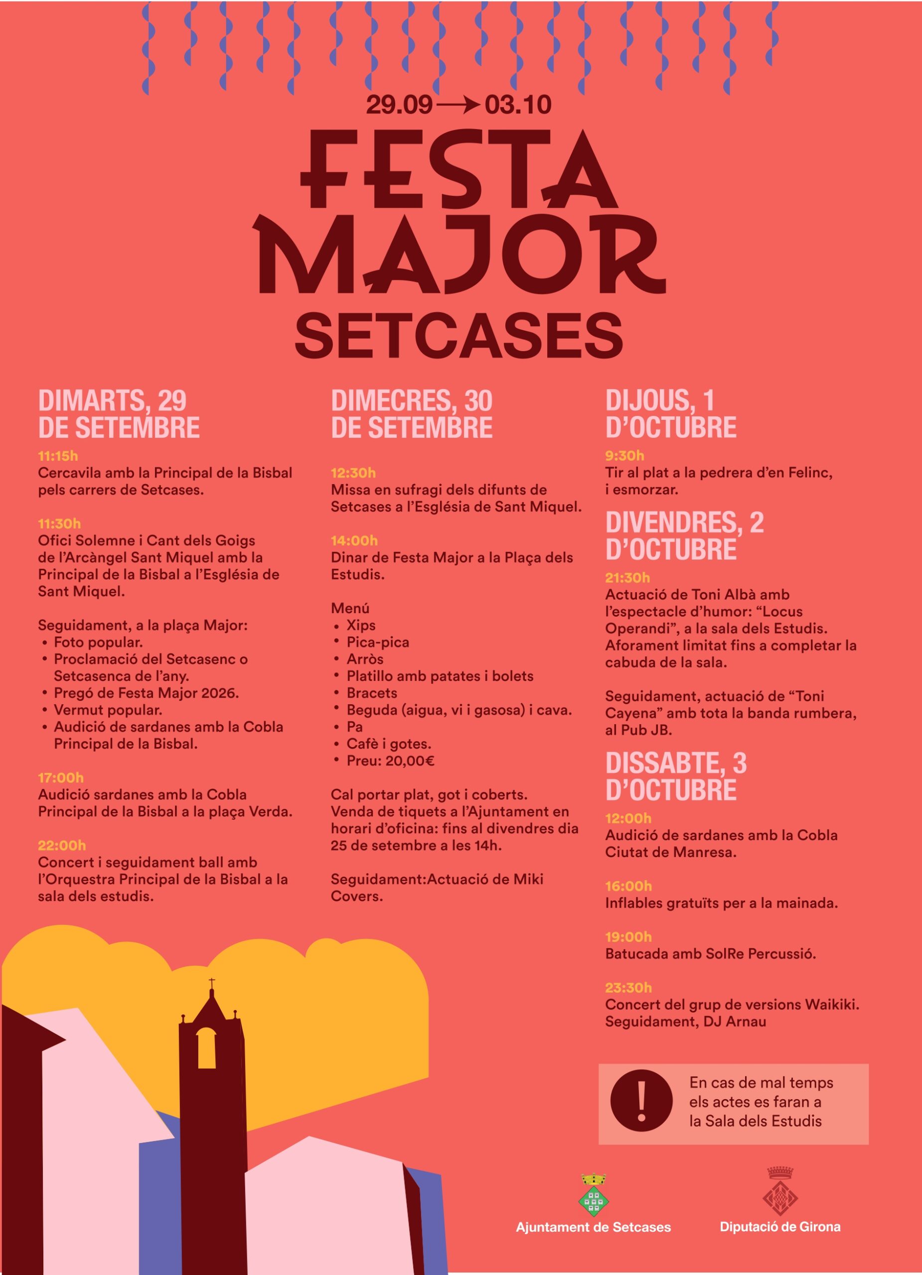 Cartell de Festa Major de Setcases 2026