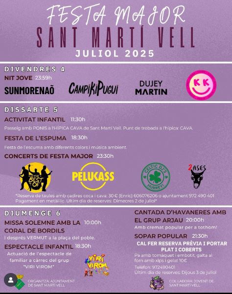 Festa Major de Sant Martí Vell 2025