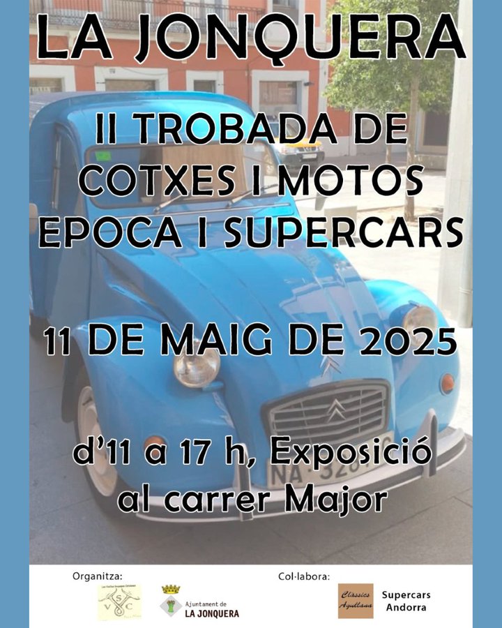 Trobada de cotxes esportius i motos clàssiques a La Jonquera