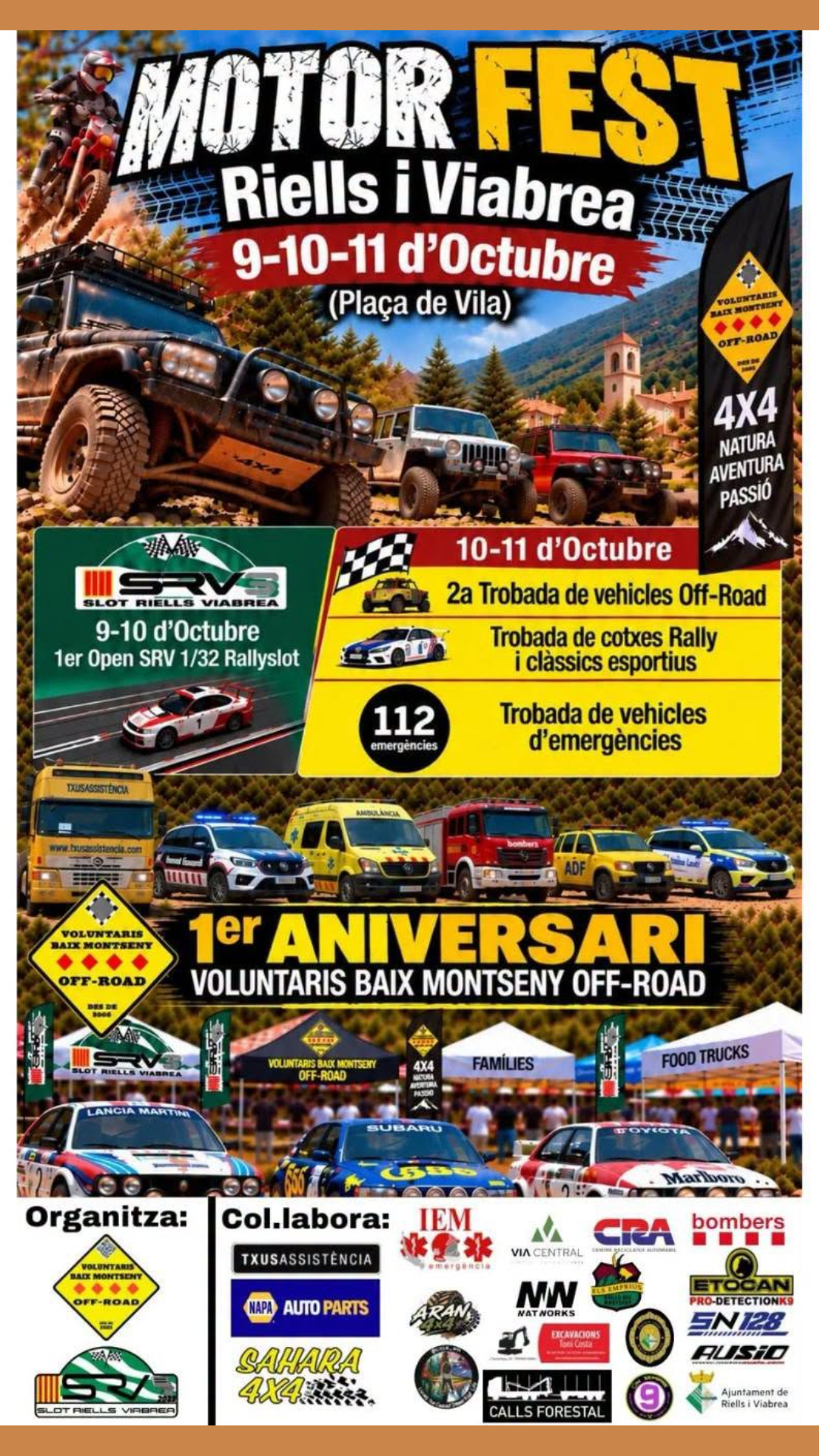 Cartell de Motor Fest a Riells i Viabrea