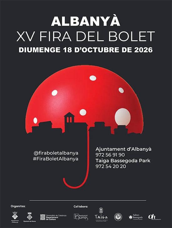 Cartell de Fira del Bolet d’Albanyà 2026
