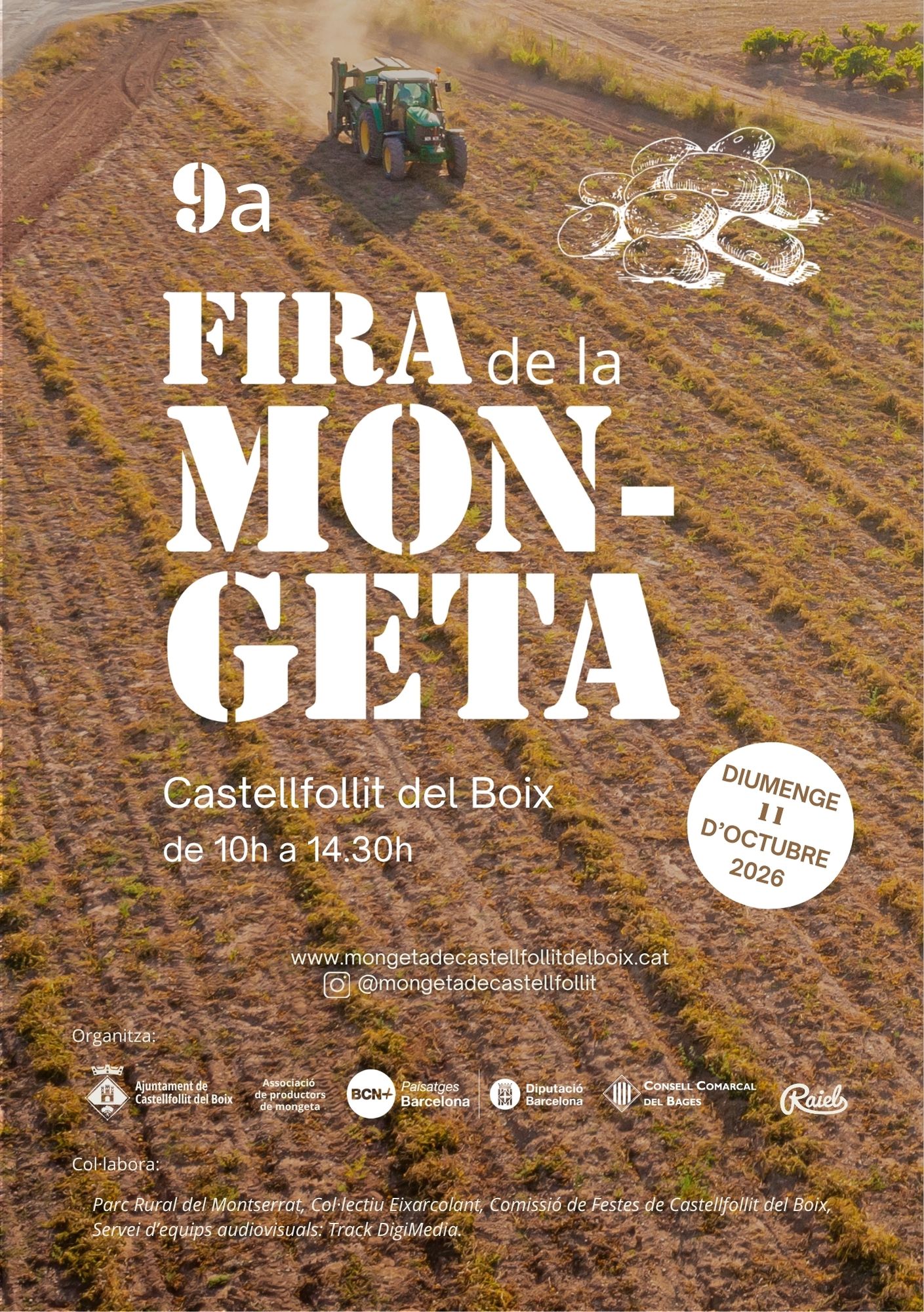 Cartell de Fira de la Mongeta de Castellfollit del Boix 2026
