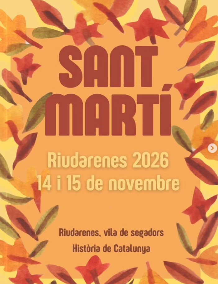 Cartell de Sant Martí a Riudarenes