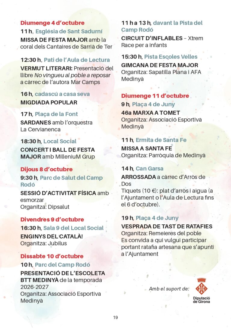 Festa Major de Medinyà 2026, imatge 8