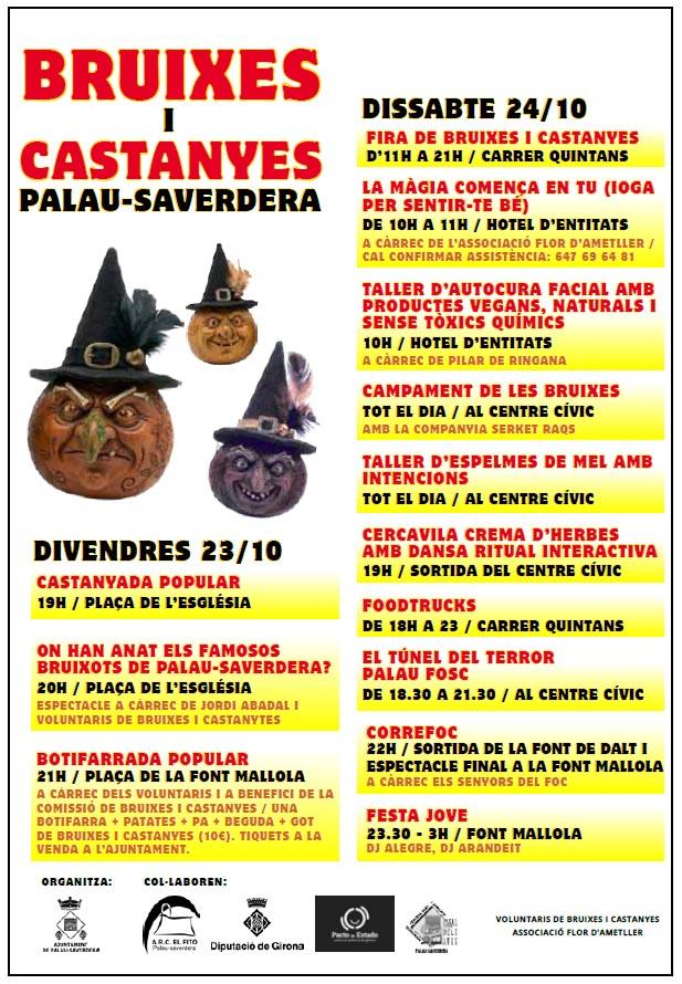 Cartell de Bruixes i Castanyes de Palau-saverdera