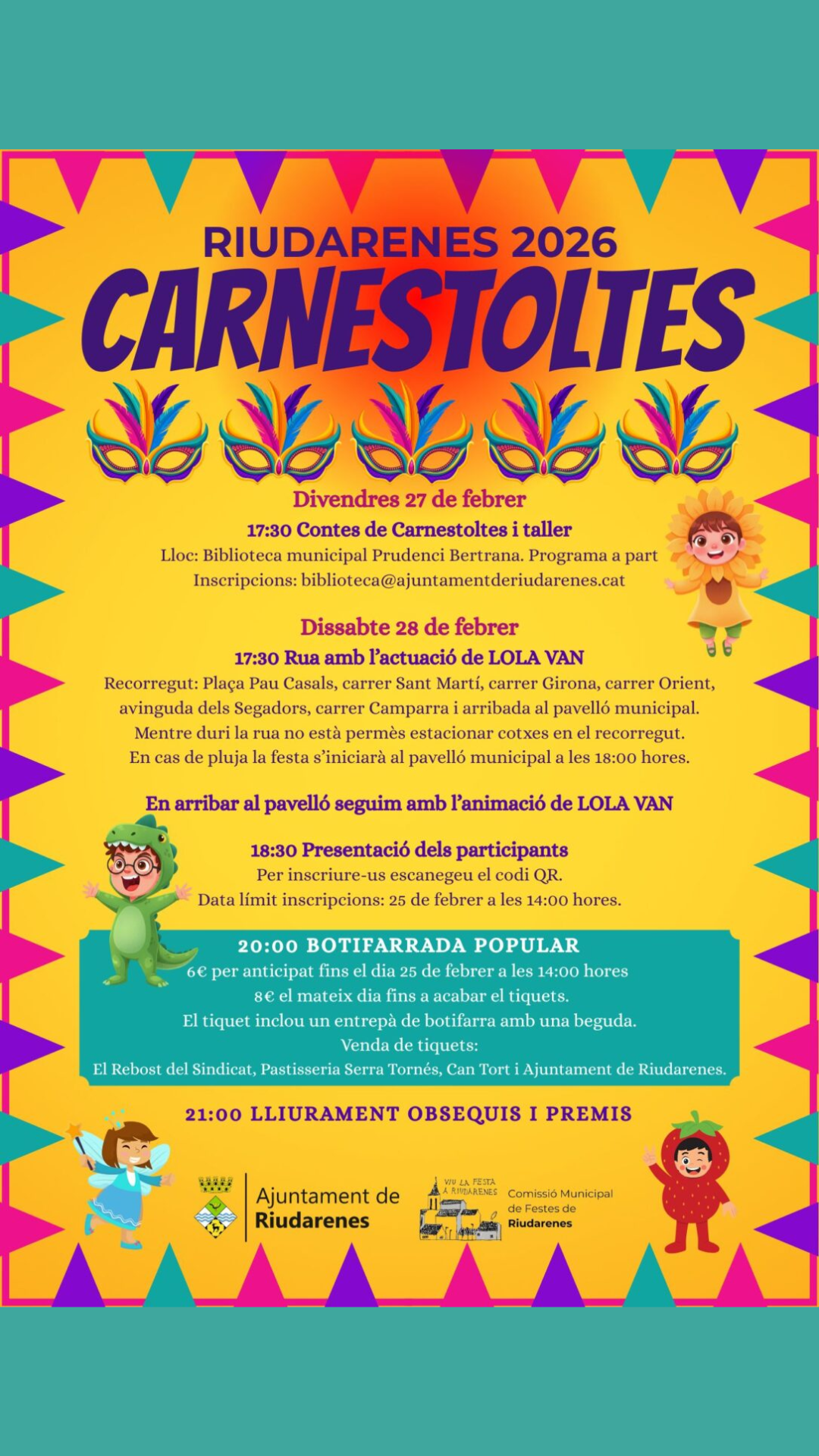 Carnestoltes Riudarenes 2026