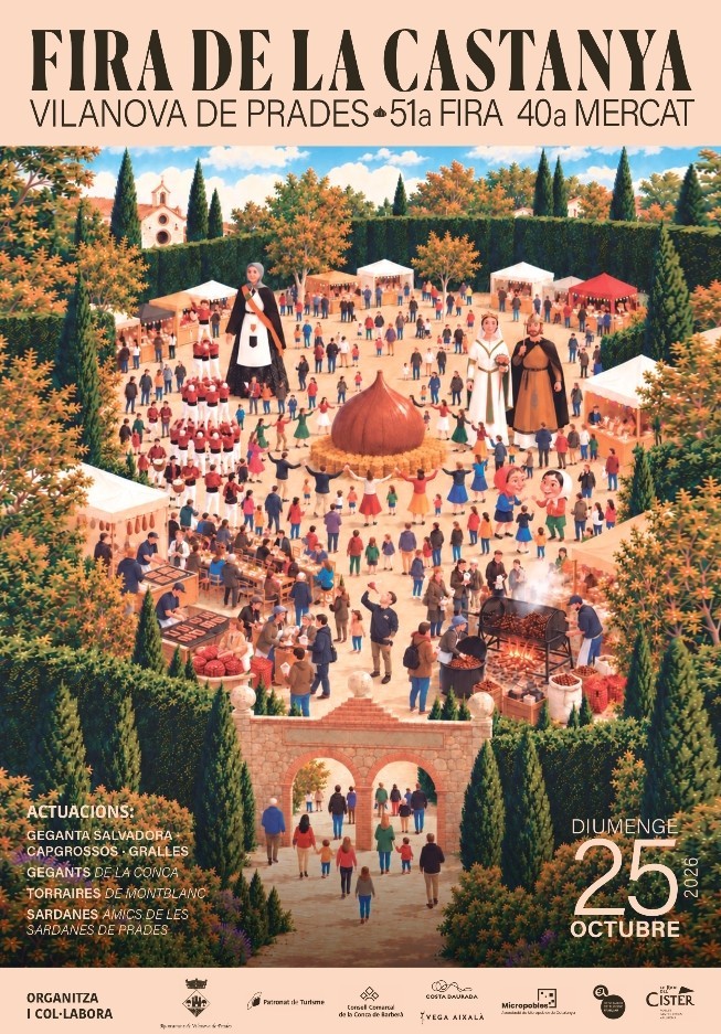 Cartell de Fira de la Castanys de la Conca de Barberà 2026