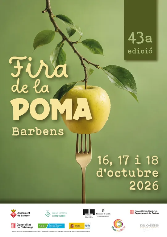 La Fira de la Poma de Barbens 2026 arriba amb tastos, gastronomia, concerts i activitats familiars