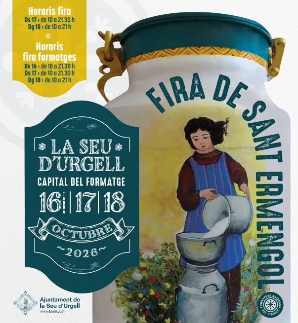 Fira de Sant Ermengol 2026: la Seu d’Urgell es converteix en la capital del formatge del Pirineu aquest cap de setmana
