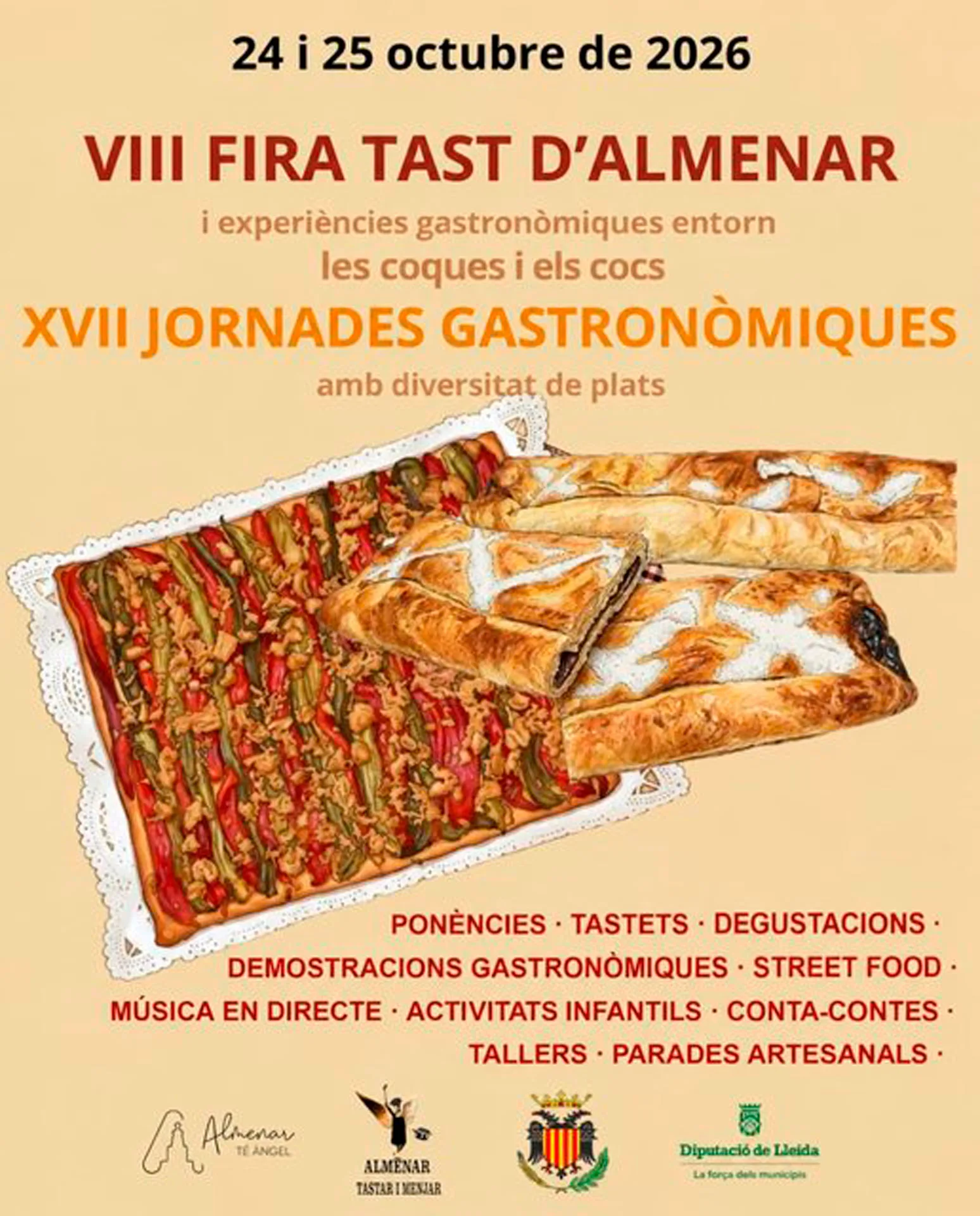Cartell de Fira Tast i Jornades Gastronòmiques d’Almenar 2026
