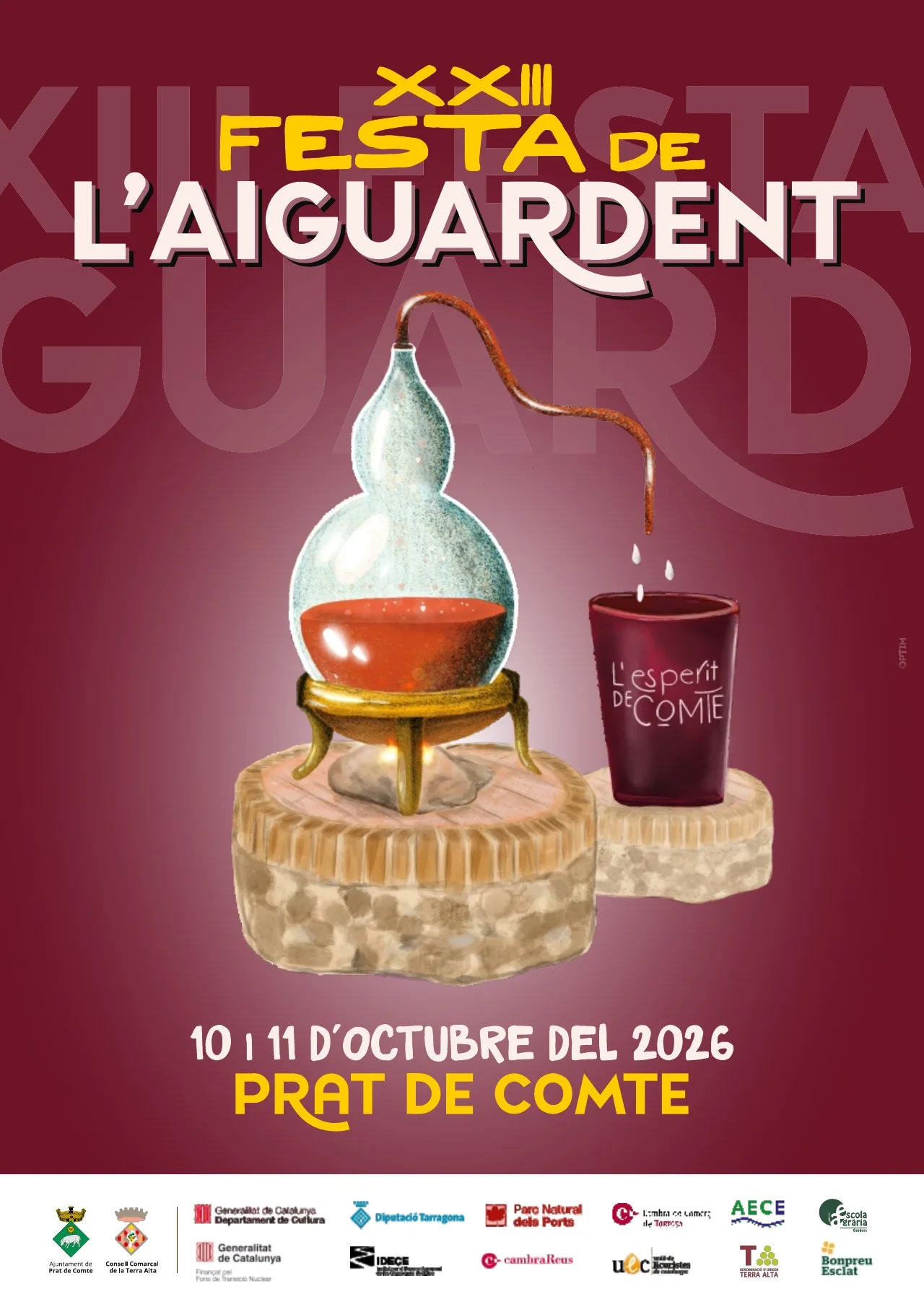 XXIII Festa de l’Aiguardent de Prat de Comte 2026: programa i horaris