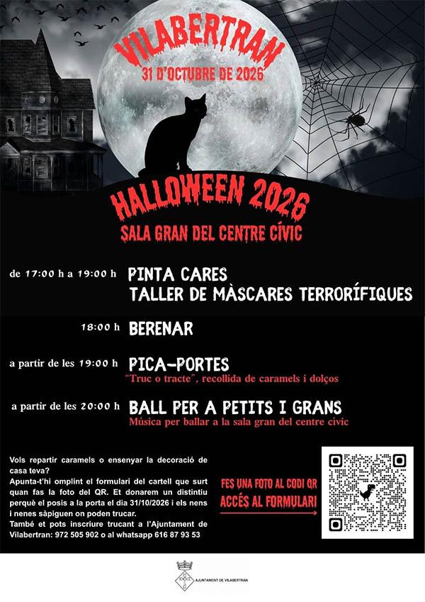 Cartell o programa de l’activitat de Halloween 20262026
