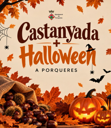 Cartell o programa de l’activitat de Cases decorades de Castanyada + Halloween2026