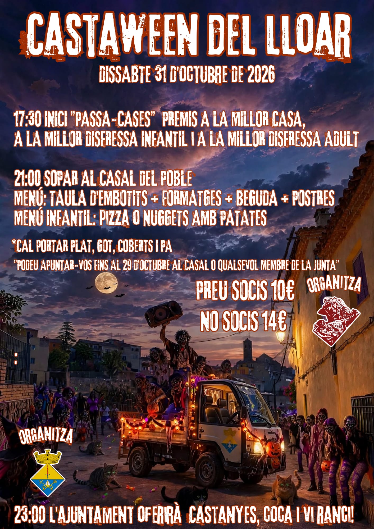 Cartell o programa de l’activitat de Castaween del Lloar2026