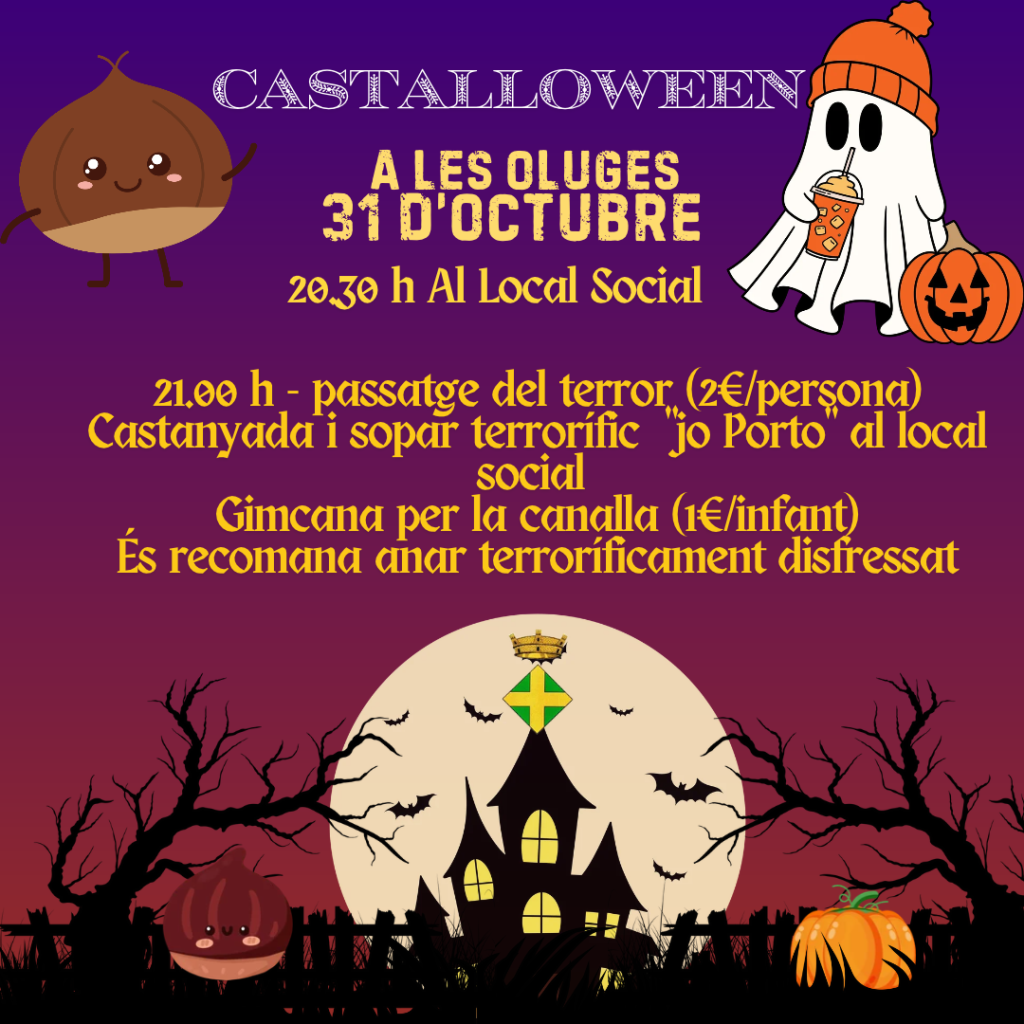 Cartell o programa de l’activitat de Castalloween: Passatge del Terror2026