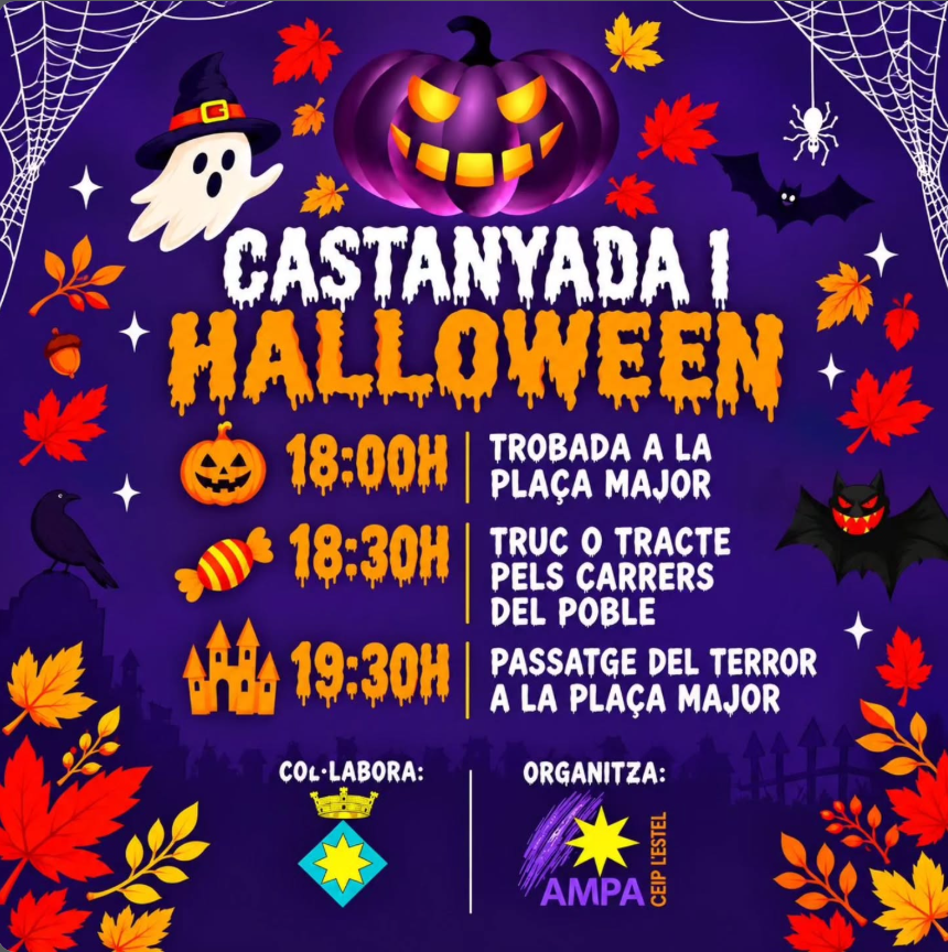Cartell o programa de l’activitat de Castanyada i Halloween2026