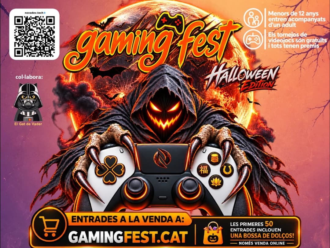 Cartell o programa de l’activitat de GamingFest edició Halloween2026