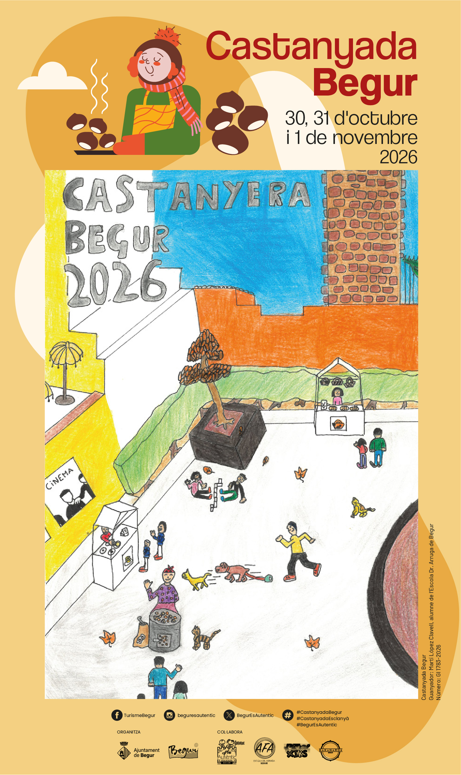 Cartell o programa de l’activitat de Túnel del Terror de Begur2026