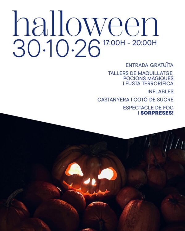 Cartell o programa de l’activitat de Halloween a Marina Palamós2026