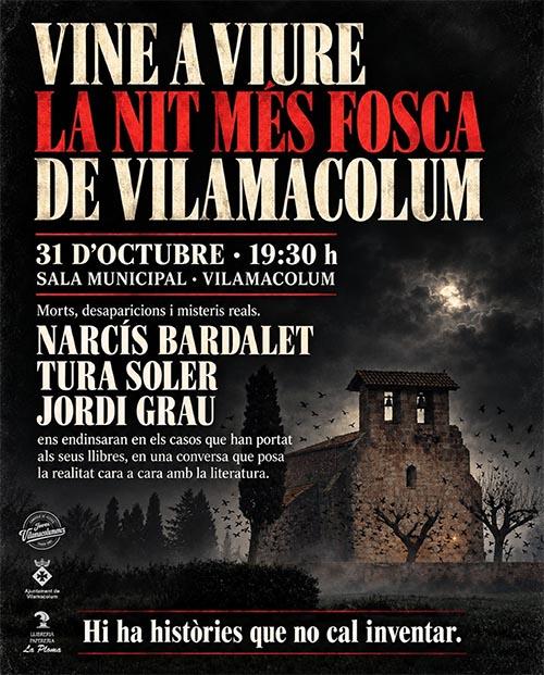 Cartell o programa de l’activitat de La nit més fosca de Vilamacolum2026