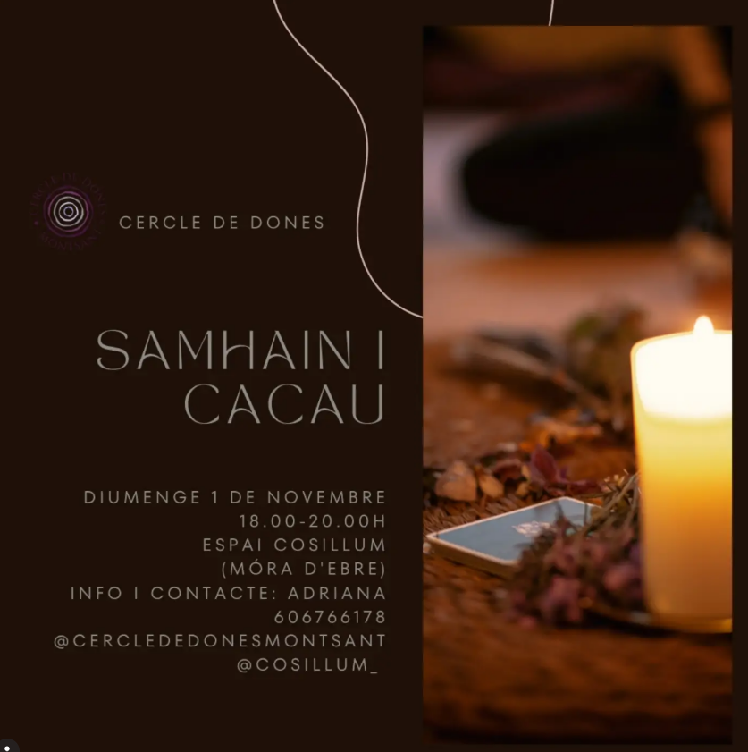 Cartell o programa de l’activitat de Samhain i cacau2026