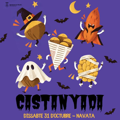 Cartell o programa de l’activitat de Castanyada amb ruta terrorífica2026