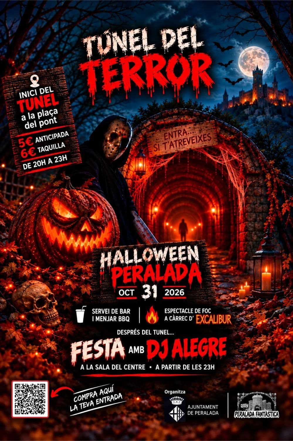 Cartell o programa de l’activitat de Halloween: El Plató de la Por2026