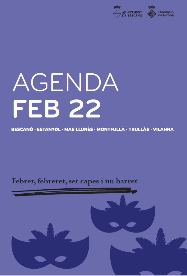 agenda de febrer de bescano