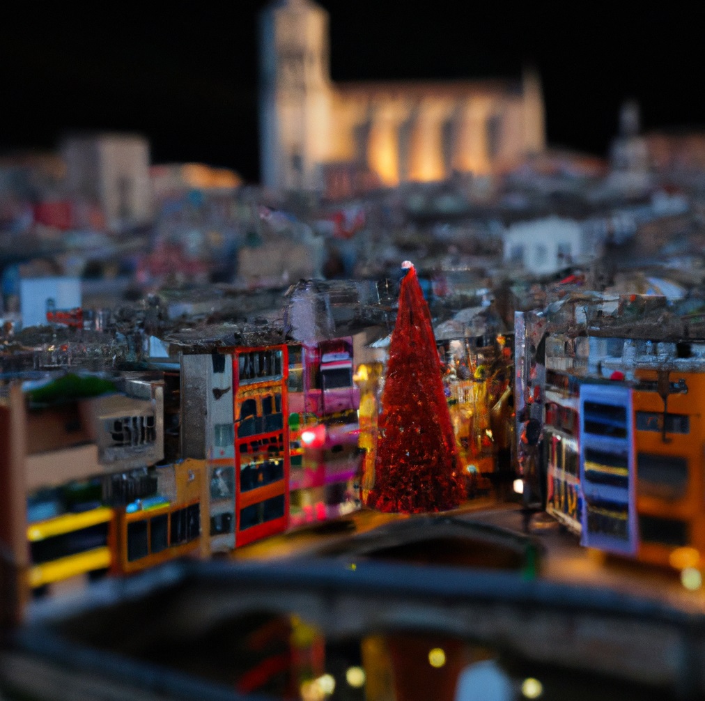 Maqueta de la ciutat de Girona per Nadal