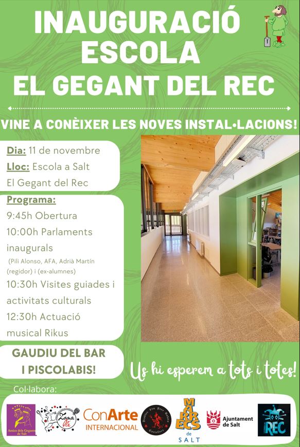 inauguració Escola el Gegant del Rec