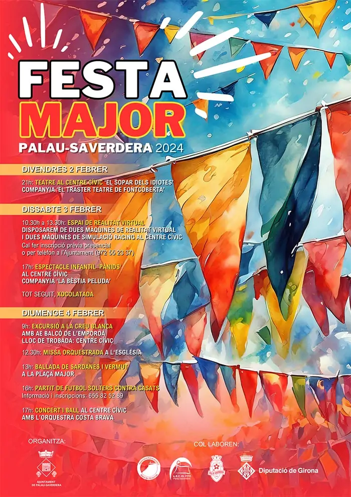 Festa Major Palau Saverdera 2, 3 i 4 de febrer 2024