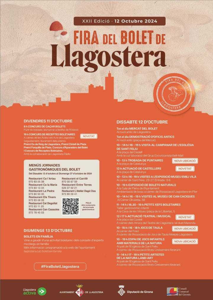 Arriba la XXII edició de la Fira del Bolet de Llagostera