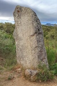 Menhir del Roc del Frare: La Pedra Dreta de Can Geli del Bosc