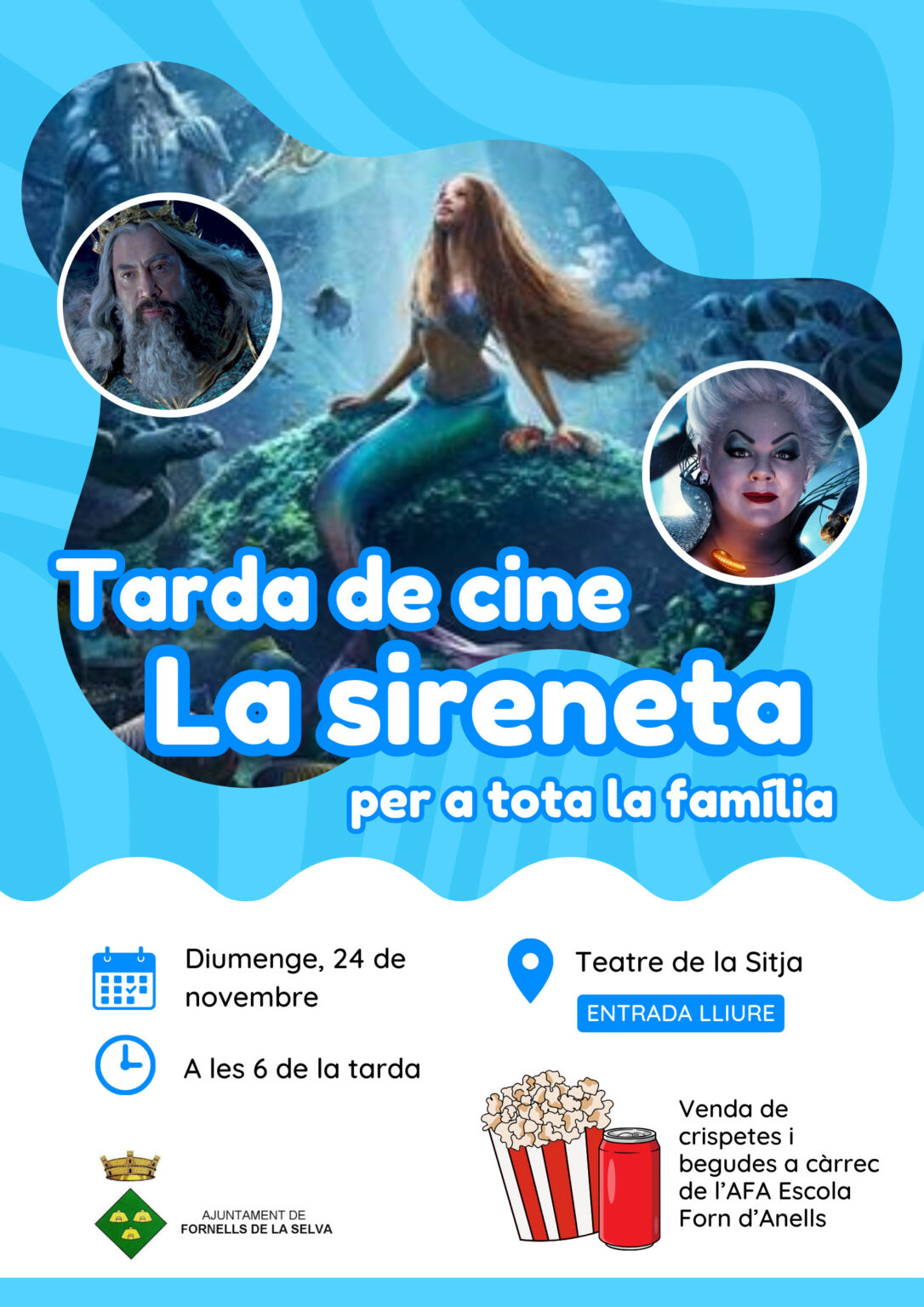Projecció de la pel·lícula «La Sireneta»