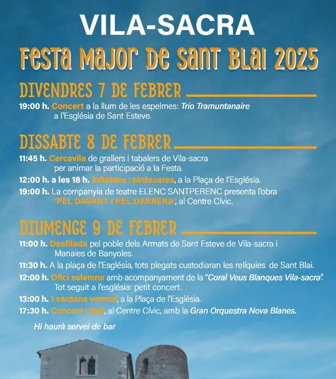 Festa Major de Sant Blai a Vila-Sacra