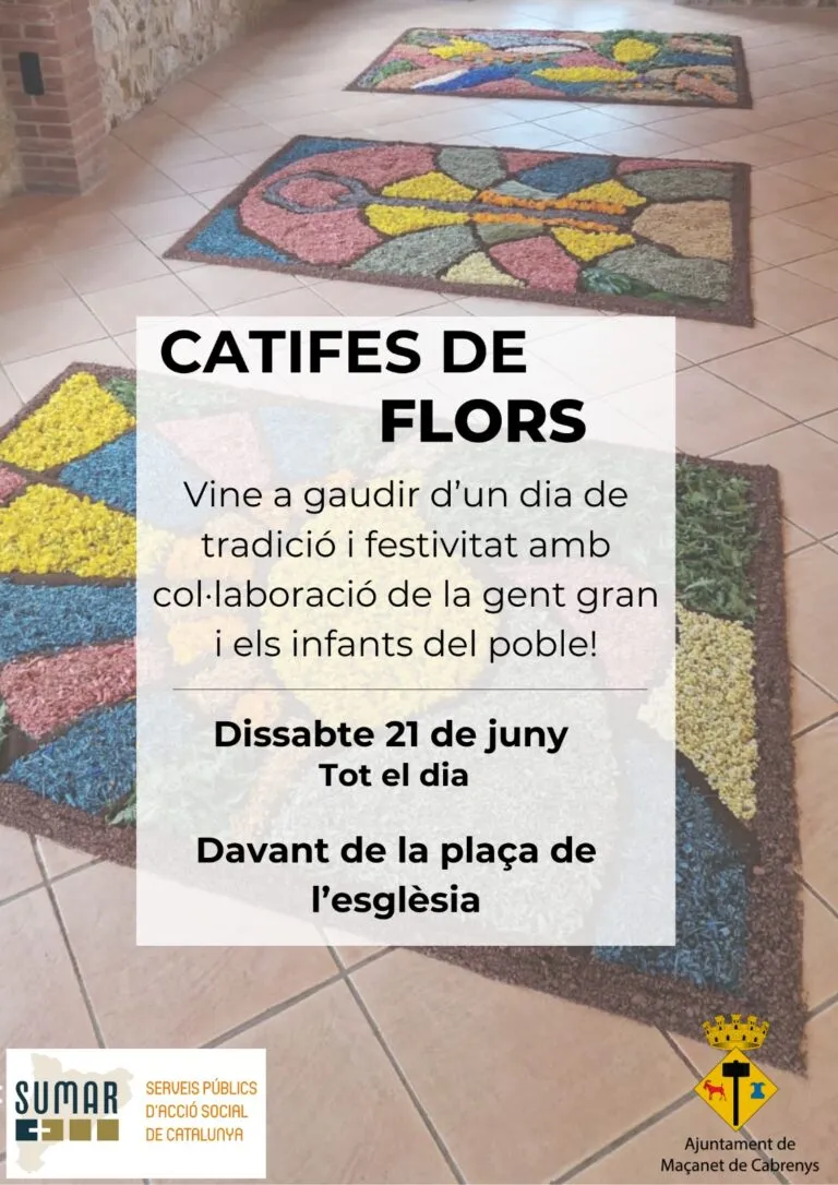 Catifes de Flors a Maçanet de Cabrenys!