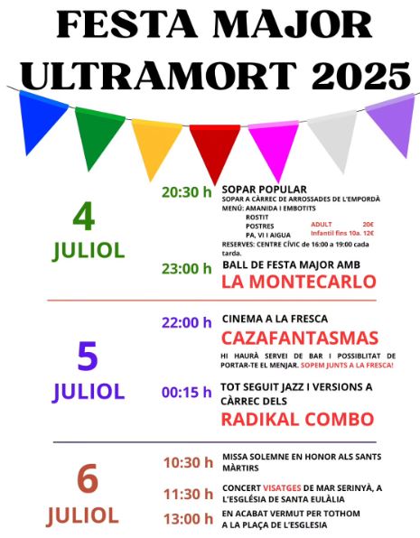 Festa Major d'Ultramort 2025