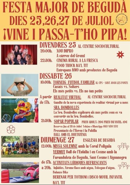 Festa Major de Begudà 2025