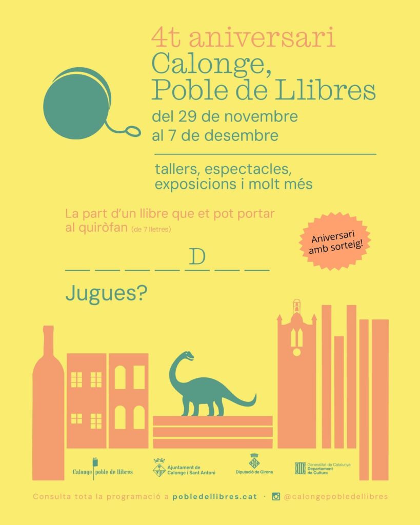 Calonge poble de llibres 4t aniversari