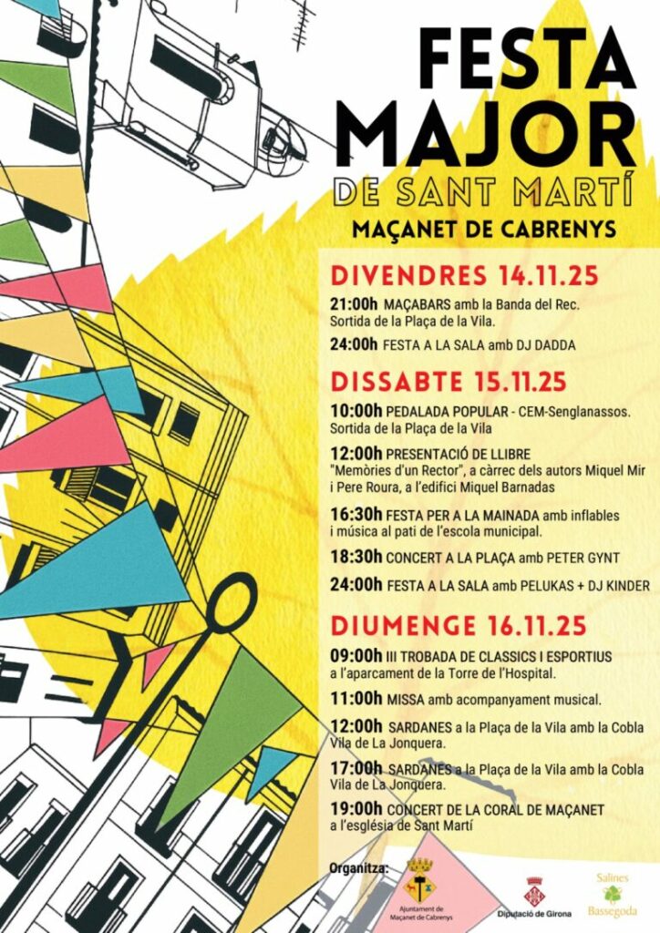 Festa Major de Sant Martí 2025 a Maçanet de Cabrenys!