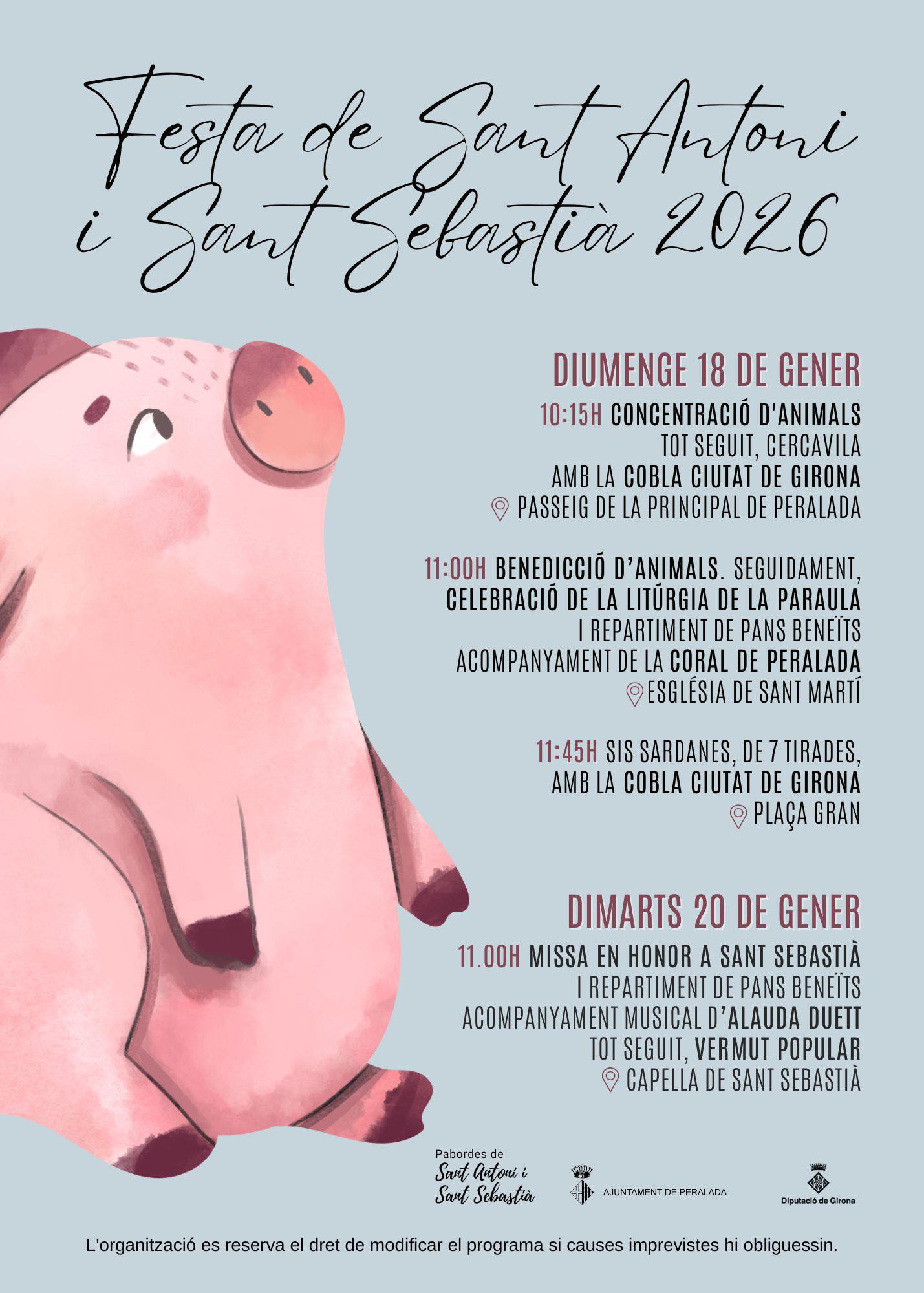 Festa de Sant Antoni i Sant Sebastià de Peralada 2026